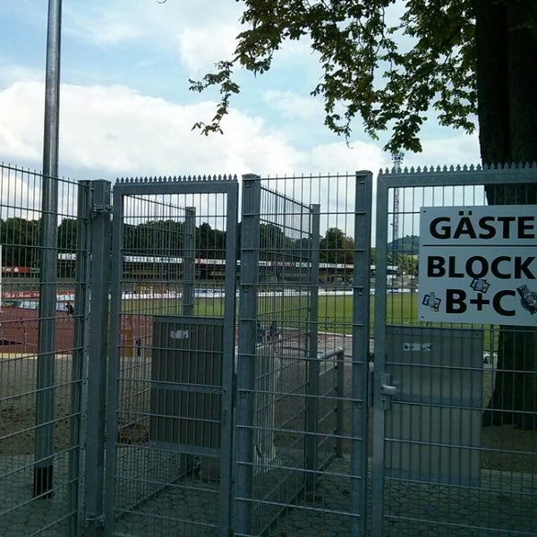 Photo taken at Moselstadion Trier by Alexander P. on 8/29/2013