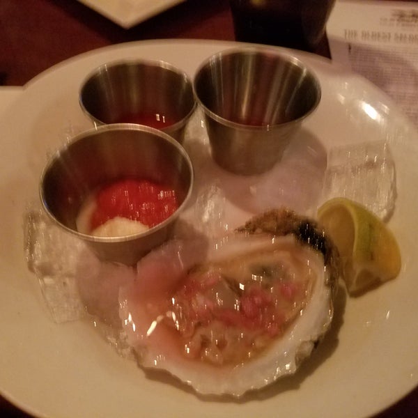 The food is awesome as well as the service! Oyster delicious for just $2,50