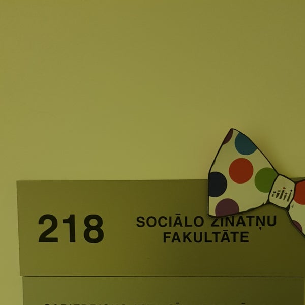 10/12/2019에 Inese V.님이 LU SZF | LU Sociālo zinātņu fakultāte에서 찍은 사진