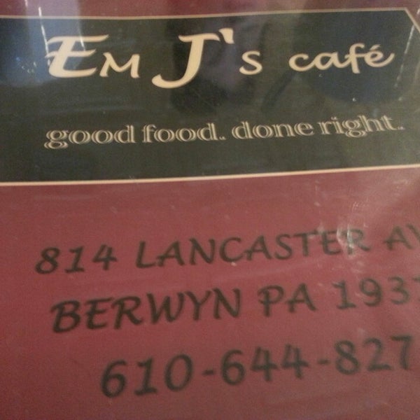 Photo taken at Em J&#39;s Cafe by Jeff C. on 11/2/2013