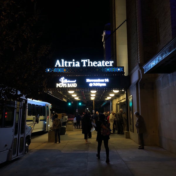 Photo prise au Altria Theater par W. R. L. S. le11/14/2017