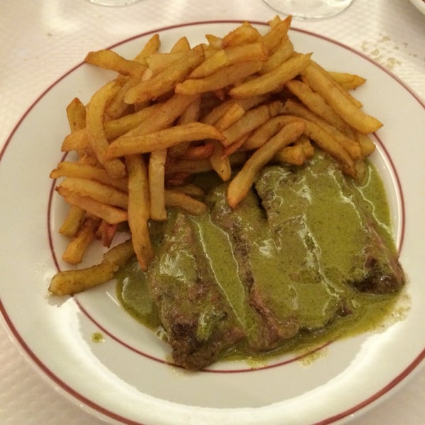 Seems like everyone enjoyed their desserts but came here expecting steak frites on par with their original Parisien restaurant. Steak was okay - terribly soggy and oily frites and service was poor.