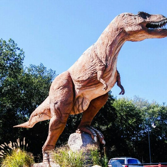 Photo taken at The Dinosaur Place at Nature&#39;s Art Village by Beth F. on 9/20/2015