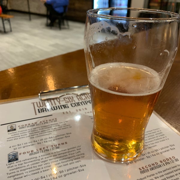 Photo taken at Twenty-Six Acres Brewing Company by Marcus H. on 6/13/2019