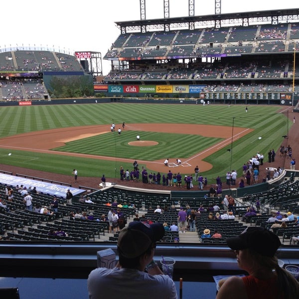 Coors Field Club Level Baseball Field in Ballpark