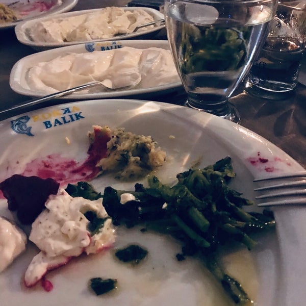 Photo taken at Mavi Balık&amp;Meze Restaurant by Ahmet S. on 3/6/2020