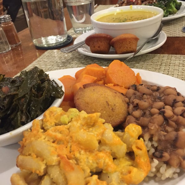 The soul food plate was excellent as was the carrot cake! Everything that passed us looked wonderful! My hubby has vegan pepper steak and enjoyed it! Our server was delightful and helpful. R