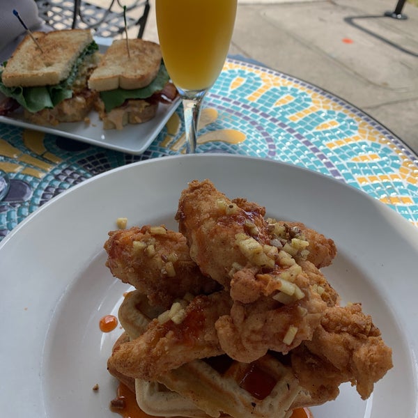 Chicken and waffles were delicious