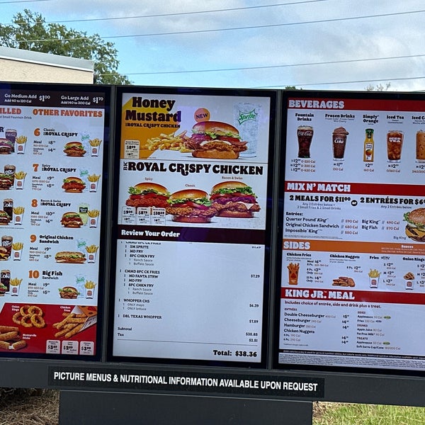 Burger King Fast Food Restaurant in Fayetteville