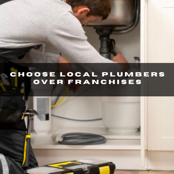 The importance of supporting local businesses, particularly local plumbers, over national franchises.Link to #blog: https://tinyurl.com/555fycme
