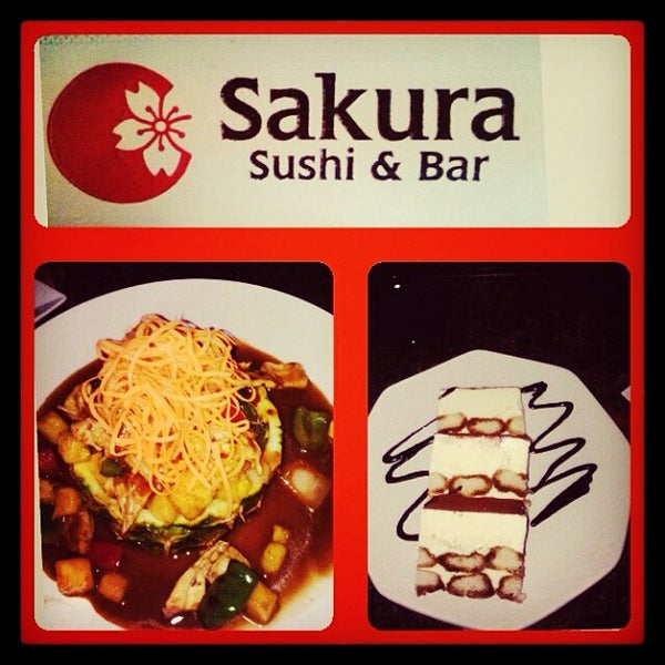 5/19/2013 tarihinde Sakura Sushi &amp; Barziyaretçi tarafından Sakura Sushi &amp; Bar'de çekilen fotoğraf