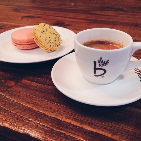Espresso and macarons here are delicious. Best pick me up after a long day.