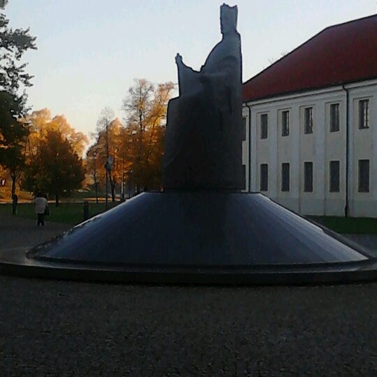 Photo taken at Monument to King Mindaugas by Jurgita M. on 10/19/2012