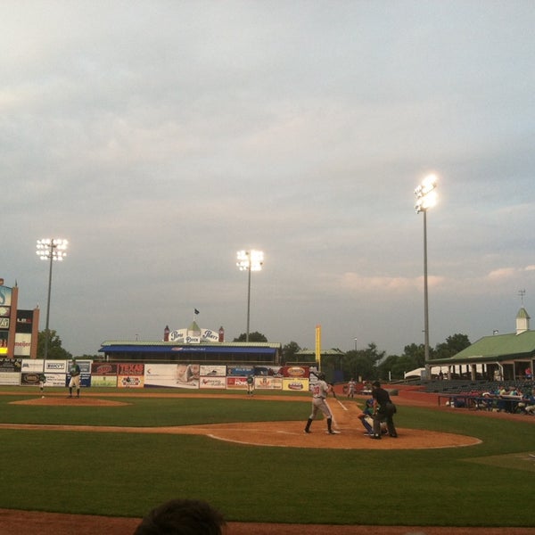 Photo taken at Whitaker Bank Ballpark by Andrew R. on 8/6/2014