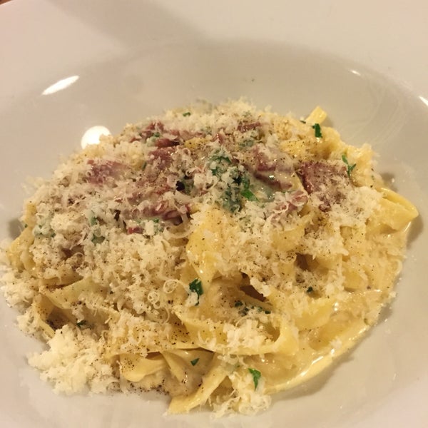 Had the fettuccine carbonara and it was fantastic! Fresh pasta and nicely done carbonara sauce. Been eating a lot of Turkish food and it was great to have some comforting flavors.
