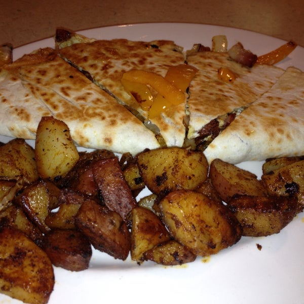 Breakfast Quesadilla with home fries