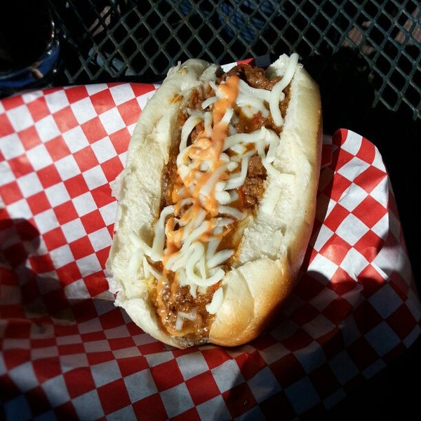 Photo taken at Simon&#39;s Hot Dogs by Michael B. on 11/23/2012
