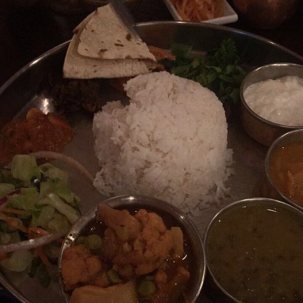 Vegetarian Daal Bhat Tarkari (thali) was so good