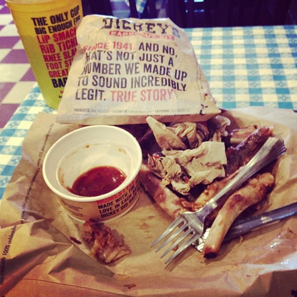 Photo taken at Dickey&#39;s Barbecue Pit by Dexter J. on 3/9/2013