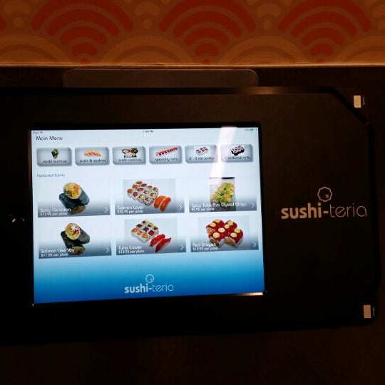 Order sushi from the computer!