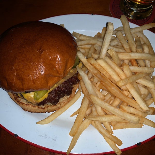 Monday to Thursday from 3-6pm get a burger, fries, Schlitz lager, and rotating shot for $10. Arguably one of the best burgers I’ve had. Also, play shuffleboard and bocce ball.