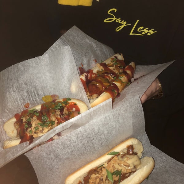 Photo taken at The Vegan Hotdog Cart! by Shivam P. on 3/18/2018