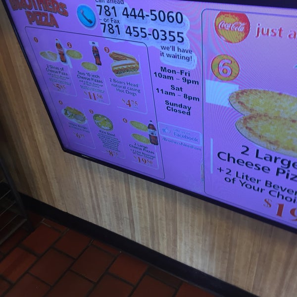 Brothers Pizza Needham, MA