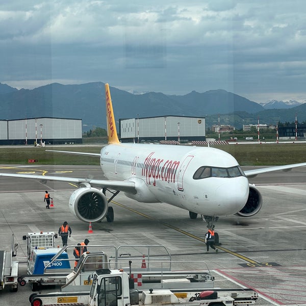 Photo taken at Bergamo Orio al Serio Airport (BGY) by Zeynep E. on 5/6/2024