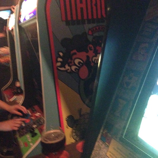 Old school arcade games with really good beer, surprisingly good prices. Laid back atmosphere.