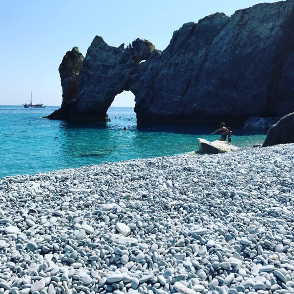 Take a boat to Lalaria beach. Amazing beach with white pebbles. The myth says that if you swim around the arch 3 times you will not age a day after the swim.