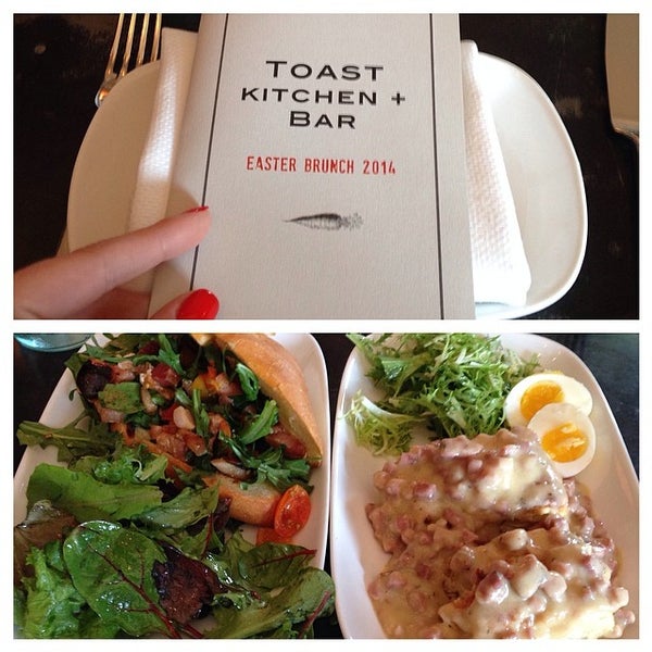 4/20/2014 tarihinde Kate R.ziyaretçi tarafından Toast Kitchen + Bar'de çekilen fotoğraf