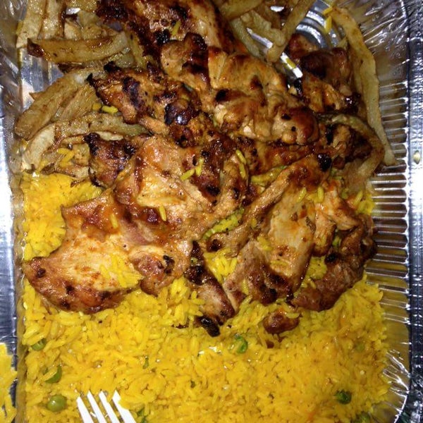 I LOVE THIS PLACE!  I swear!  I drive all the way from Newark to here. I always get the whole garlic chicken platter with the fries and rice. Only $15 and a great amount of food for the price 😊