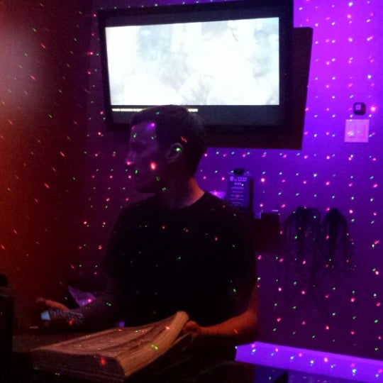 Photo taken at Sing Sing Karaoke - Miami Beach by Andrea V. on 2/16/2014