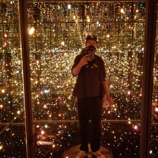Infinity selfie room from Yayoi Kusama. I believe it was called Fireflies on the Water or something like that.