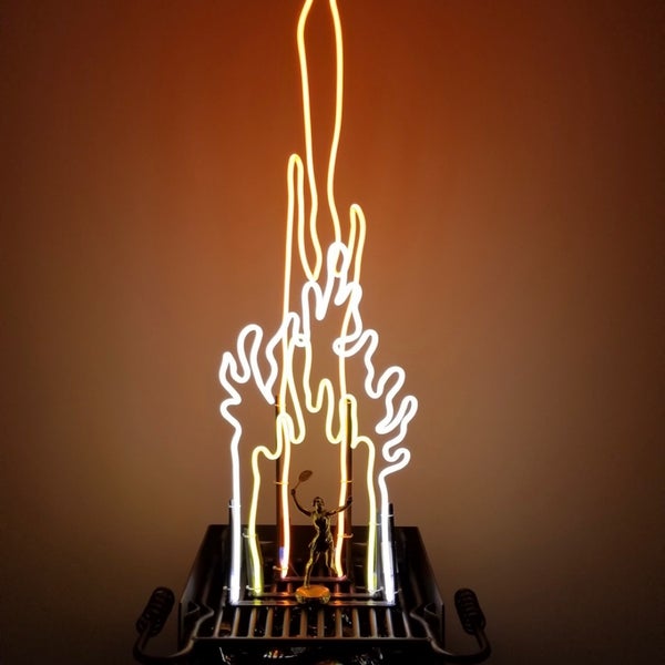 Neon grill from Deborah Czeresko.