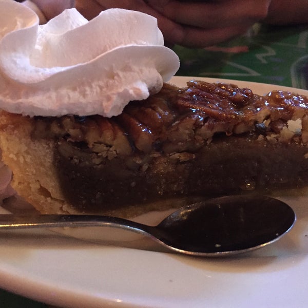 Kentucky bourbon pecan pie is absolutely to die for. Open late right on bourbon street - also a great place to go for late night oysters