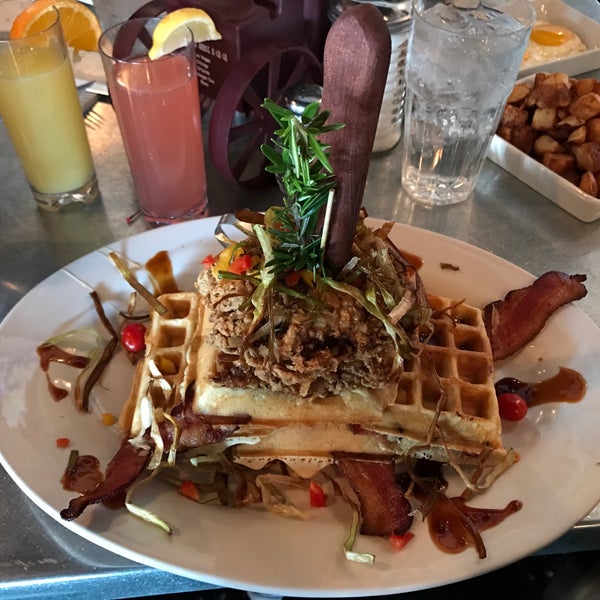 The chicken and waffles were absolutely amazing. All portion sizes are pretty large so I highly recommend splitting if you have multiple people in your party 🙂