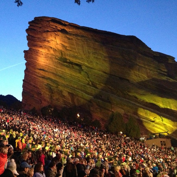 Photo taken at Red Rocks Park &amp; Amphitheatre by Amy M. on 5/10/2013