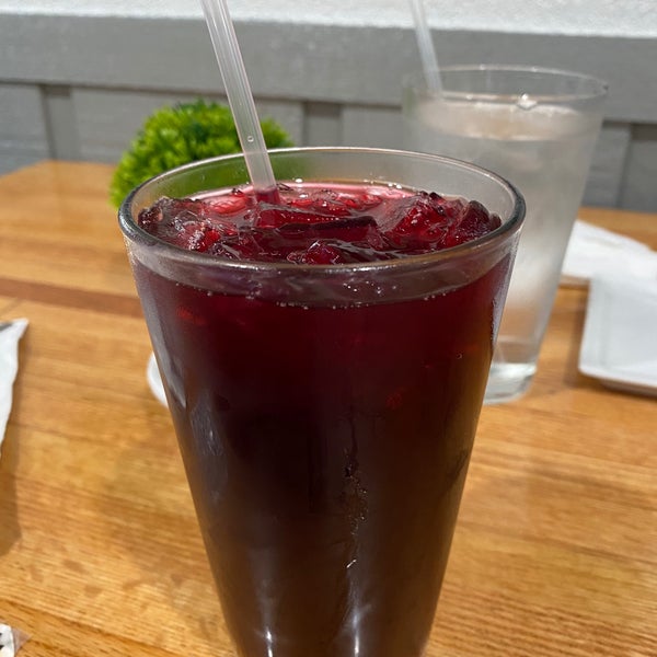 The Chicha Mirada is very tasty It’s made from dried purple corn, along with fruit and spices. It’s very popular throughout Peru. Goes well with your meal.