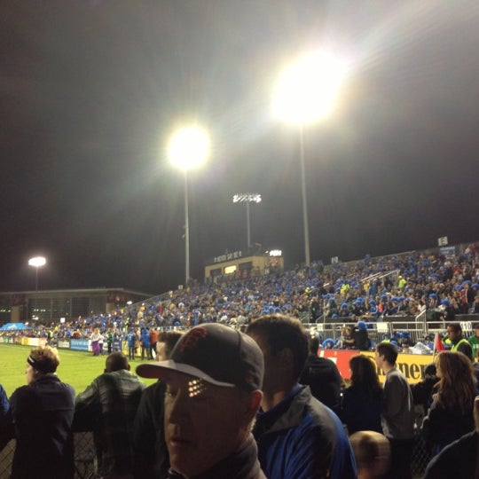 Photo taken at Buck Shaw Stadium by Connor H. on 11/8/2012