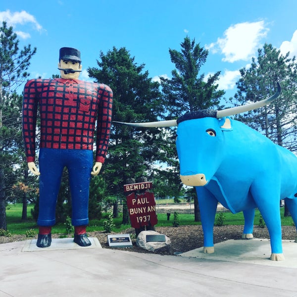 Photo taken at Paul Bunyan &amp; Babe The Blue Ox by Courtney S. on 6/6/2016