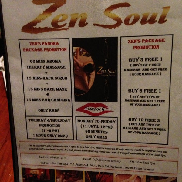 Zen Soul Spa Desa Sri Hartamas 5 Tips