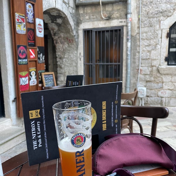 Very comfy place, looks like the best beer place in Kotor ❤️🤗