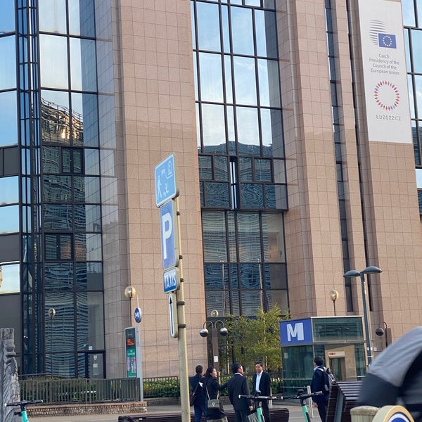 Photo taken at European Commission - Berlaymont by Y V. on 7/11/2022