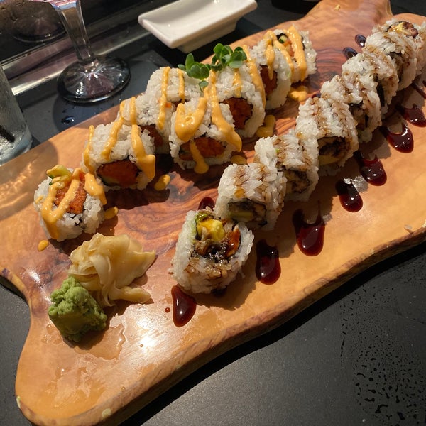 Photo taken at Okura Robata Sushi Bar and Grill by Katlyn B. on 6/2/2021