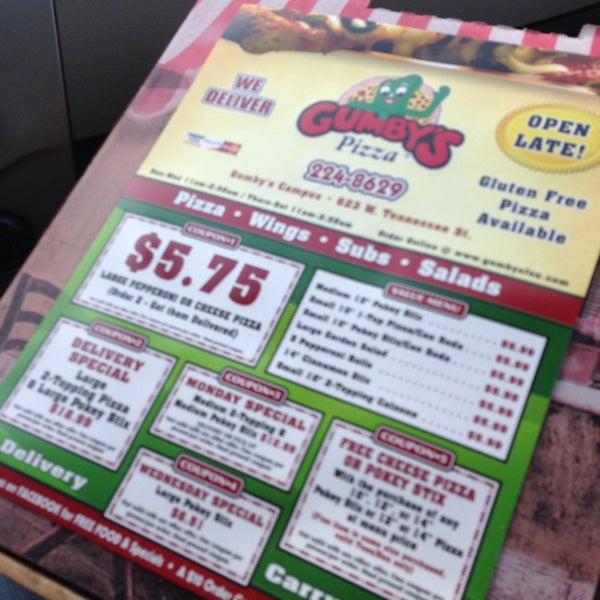 Gumby's Pizza Tallahassee, FL