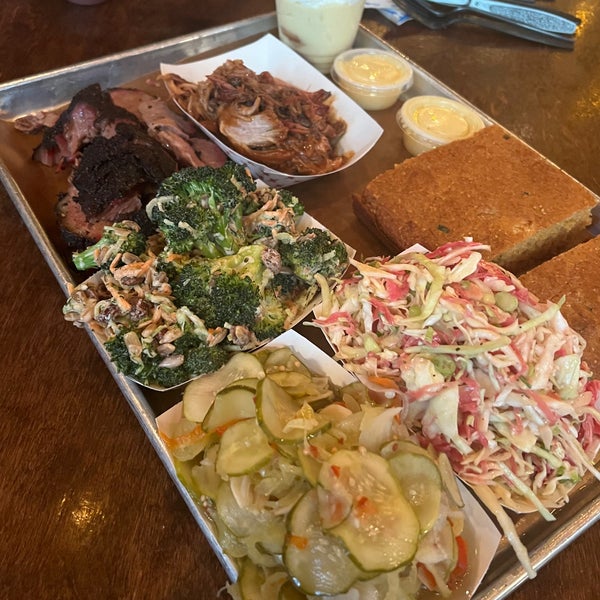 Loved it, even as a vegetarian. BBQ sides are just so friggin good. Skip the spicy pickles, coleslaw and broccoli salad are far superior. Oh and banana pudding! Line moves pretty fast!