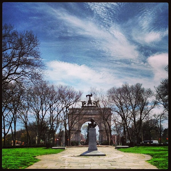 JFK Statue Grand Army Plaza Public Art in Prospect Heights