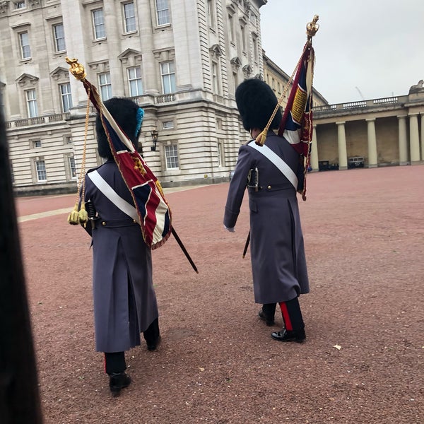 The changing of the guard takes place