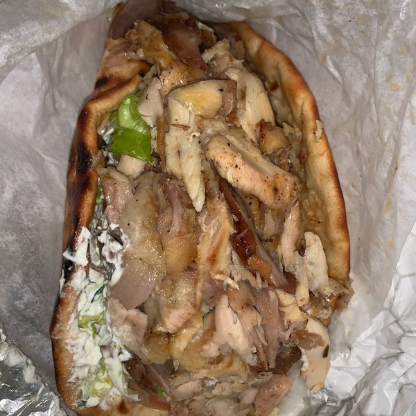 You have to get the gyros! I always get mine half chicken / half pork. They always make sure to stuff the pita with meat!
